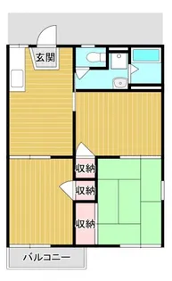 サンハイツ(旭台)【1階】の間取り