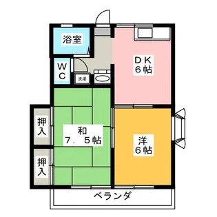 アト・イーズ葛川 B【1階】の間取り