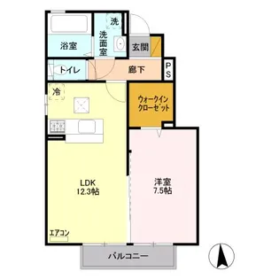 スパローハウス五番舘 A【1階】の間取り