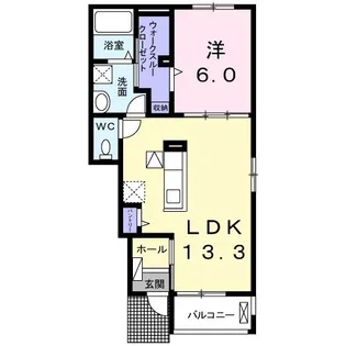 SOUZA田能【1階】の間取り