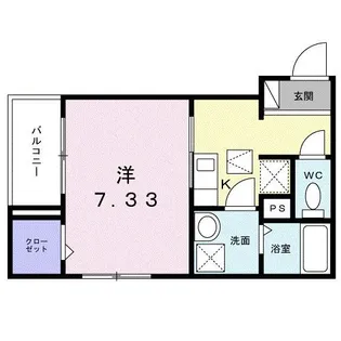 埼玉県川越市脇田町【アパート】の間取り