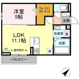 ファルトゥーナ A【3階】の間取り