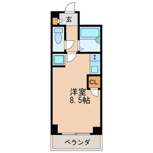 愛知県名古屋市東区飯田町【マンション】の間取り