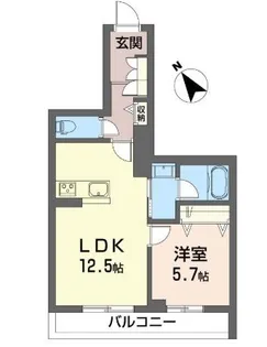 大久保クレスト【3階】の間取り