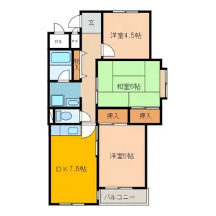 延増マンション新川【3階】の間取り