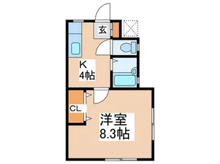 カマクラハイツ【1階】の間取り