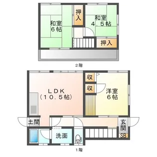 三重県鈴鹿市岸岡町【一戸建】の間取り