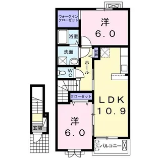 プランドールI【2階】の間取り