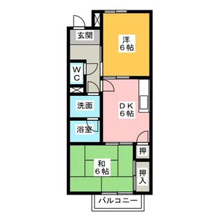 サープラス喜久屋 2【2階】の間取り