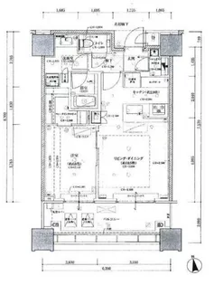 白金ザ スカイ EAST【16階】の間取り