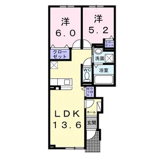 エス・スールX【1階】の間取り