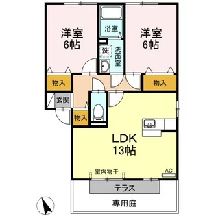 グランコート A棟【1階】の間取り