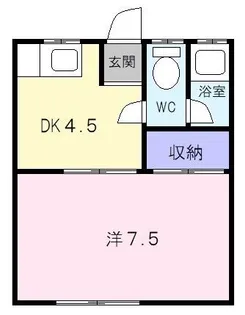 コーポ樹【1階】の間取り