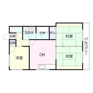 サンリッツ唐湊【1階】の間取り