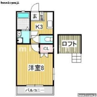 ビルディングエステム【2階】の間取り