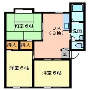 オアシスK I【2階】の間取り