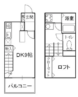 メゾネットY’sの間取り