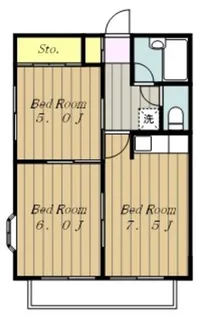 タミーハイツ第2【1階】の間取り