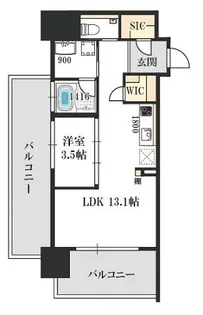 大阪府大阪市北区天満橋3丁目【マンション】の間取り