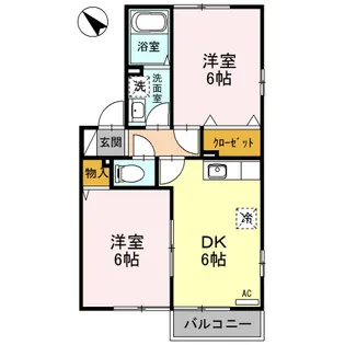 新潟県長岡市古正寺1【アパート】の間取り