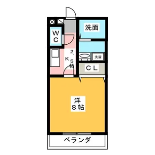 ガーデンハイツ・さくら【1階】の間取り