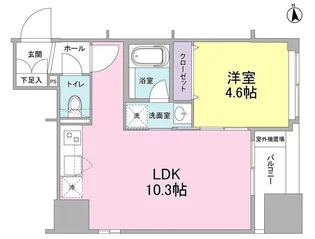 リバーレ東新宿【3階】の間取り