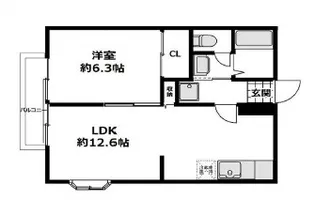 ベルミニヨン【2階】の間取り