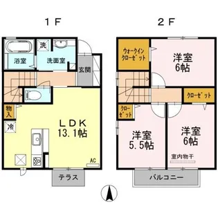 岡山県倉敷市片島町【一戸建】の間取り