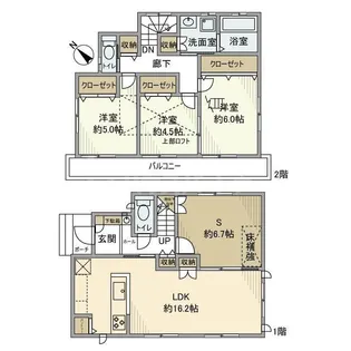 千葉県船橋市海神4【一戸建】の間取り