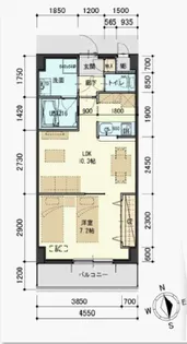 宮城県仙台市青葉区梅田町【マンション】の間取り