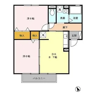 LaForet結城 B【2階】の間取り