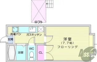 ホワイトキャッスル郡山ビレジB棟【2階】の間取り