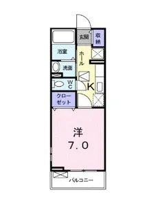 グランドライフB棟【1階】の間取り