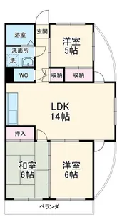グランドカーサ武蔵野【3階】の間取り