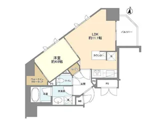 東京都新宿区北新宿1【マンション】の間取り