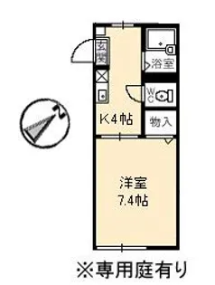シャーメゾン東山 B棟【1階】の間取り