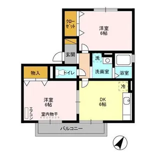 ツインハーモニー A【1階】の間取り