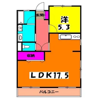ディマンドハイツA【2階】の間取り