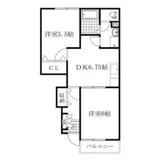 メゾンドールII【1階】の間取り