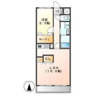 ソレイユ5【1階】の間取り