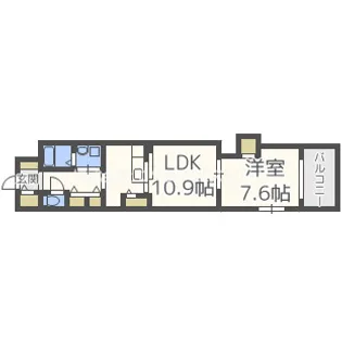ラパン【3階】の間取り