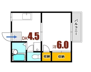 ルミエール萩原2【2階】の間取り