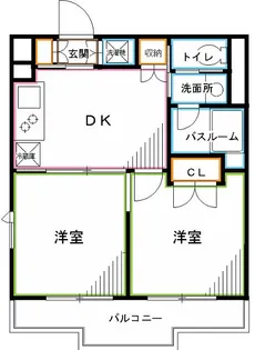 東京都杉並区上荻2【マンション】の間取り