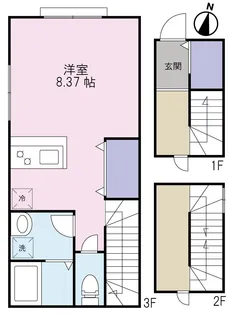 Casa de Nagatoya【3階】の間取り