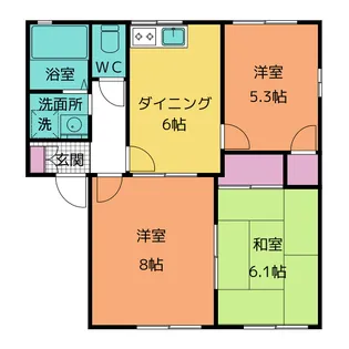 ラフォーレビラ B棟【1階】の間取り