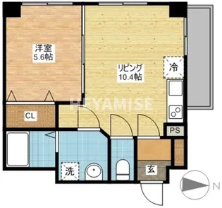 プレザント文教通り【5階】の間取り