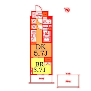 ドゥーエ横濱鶴見【11階】の間取り