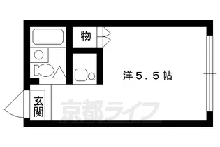 コーポ紫明【4階】の間取り
