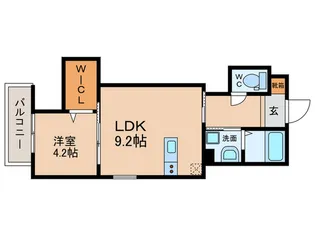 グレースメゾン泉佐野II【2階】の間取り