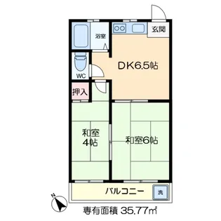 コーポスズキ【1階】の間取り